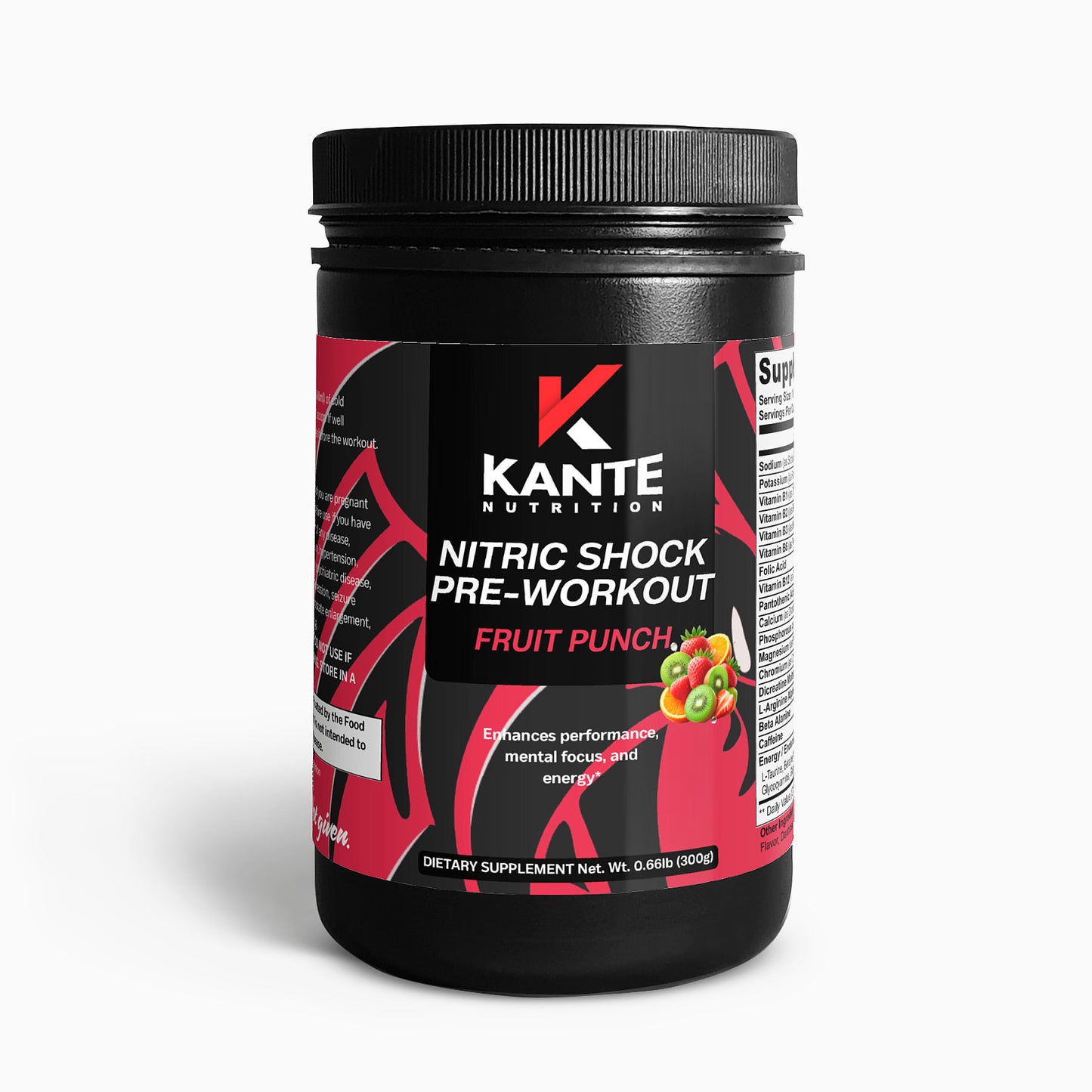 Nitric Shock Pre-Workout Powder (Fruit Punch)