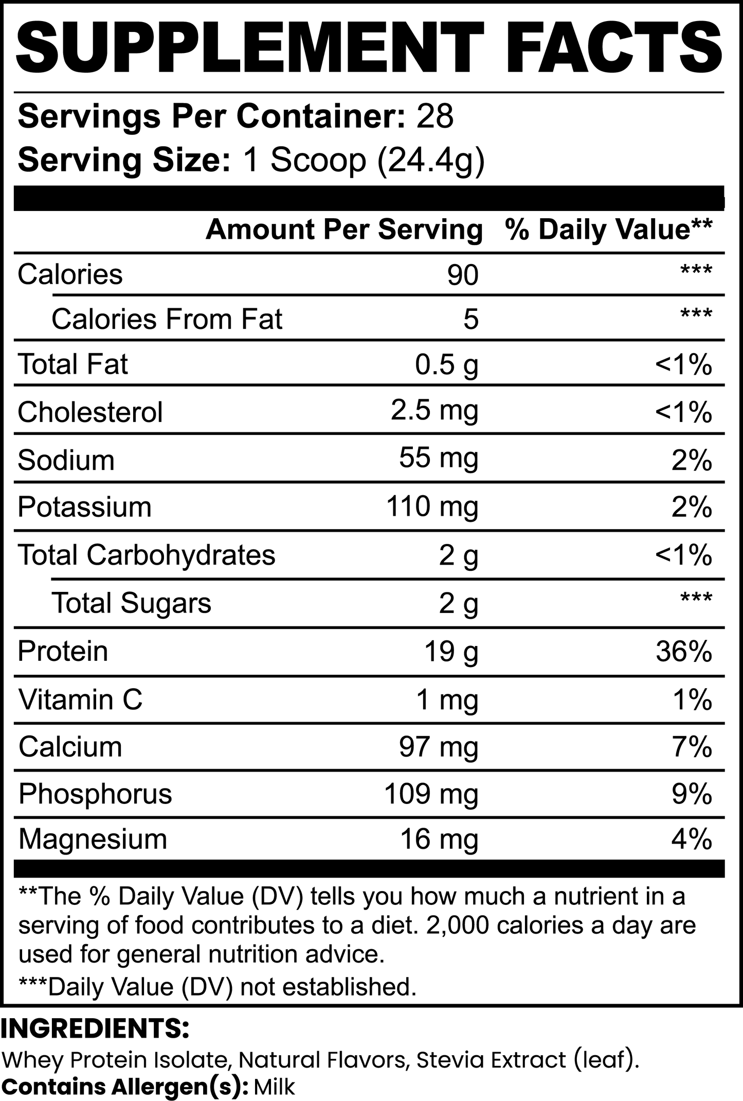 Pure3 100% Whey Protein Isolate (Vanilla Ice Cream)