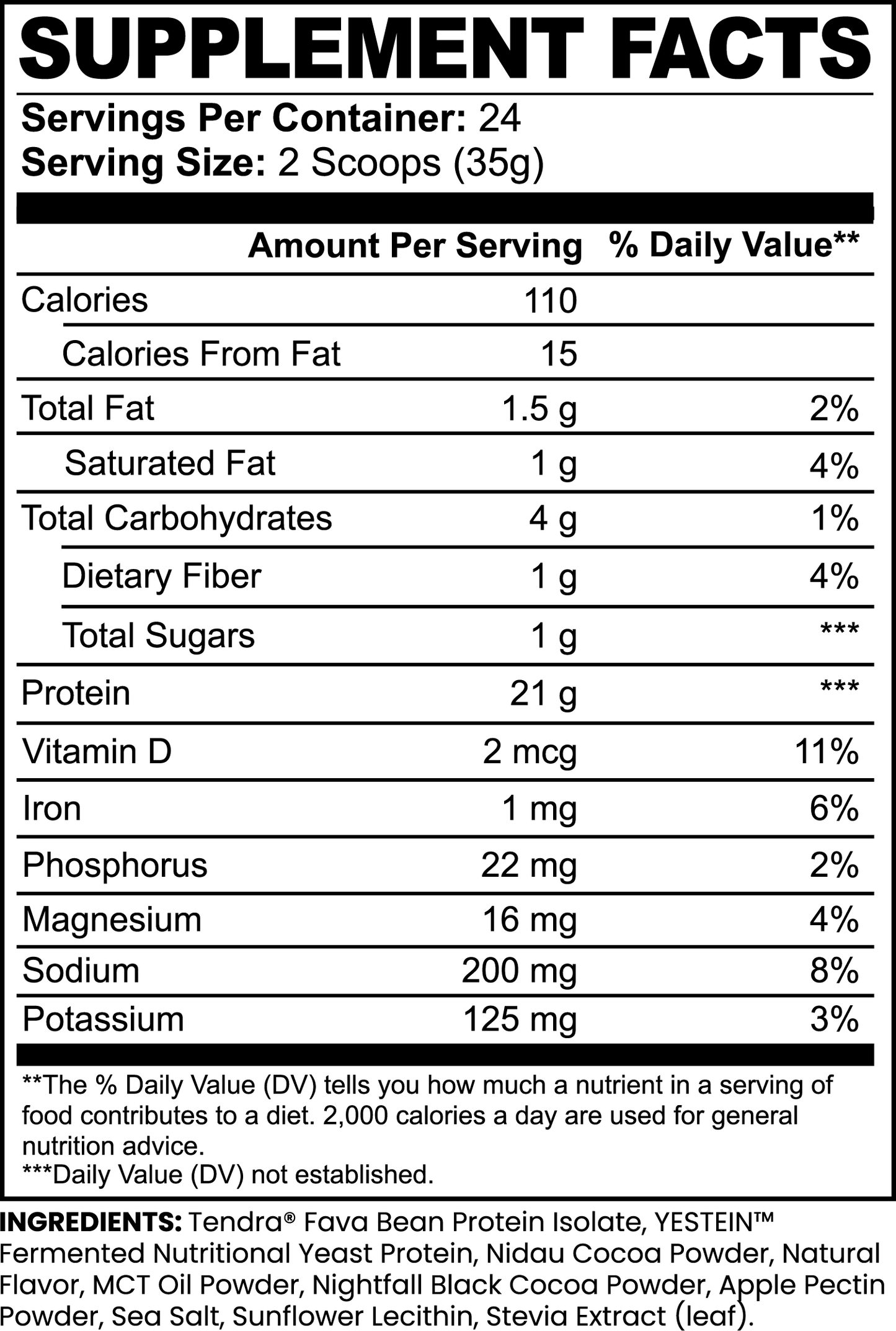 Plant-Based Protein (Chocolate Shake)
