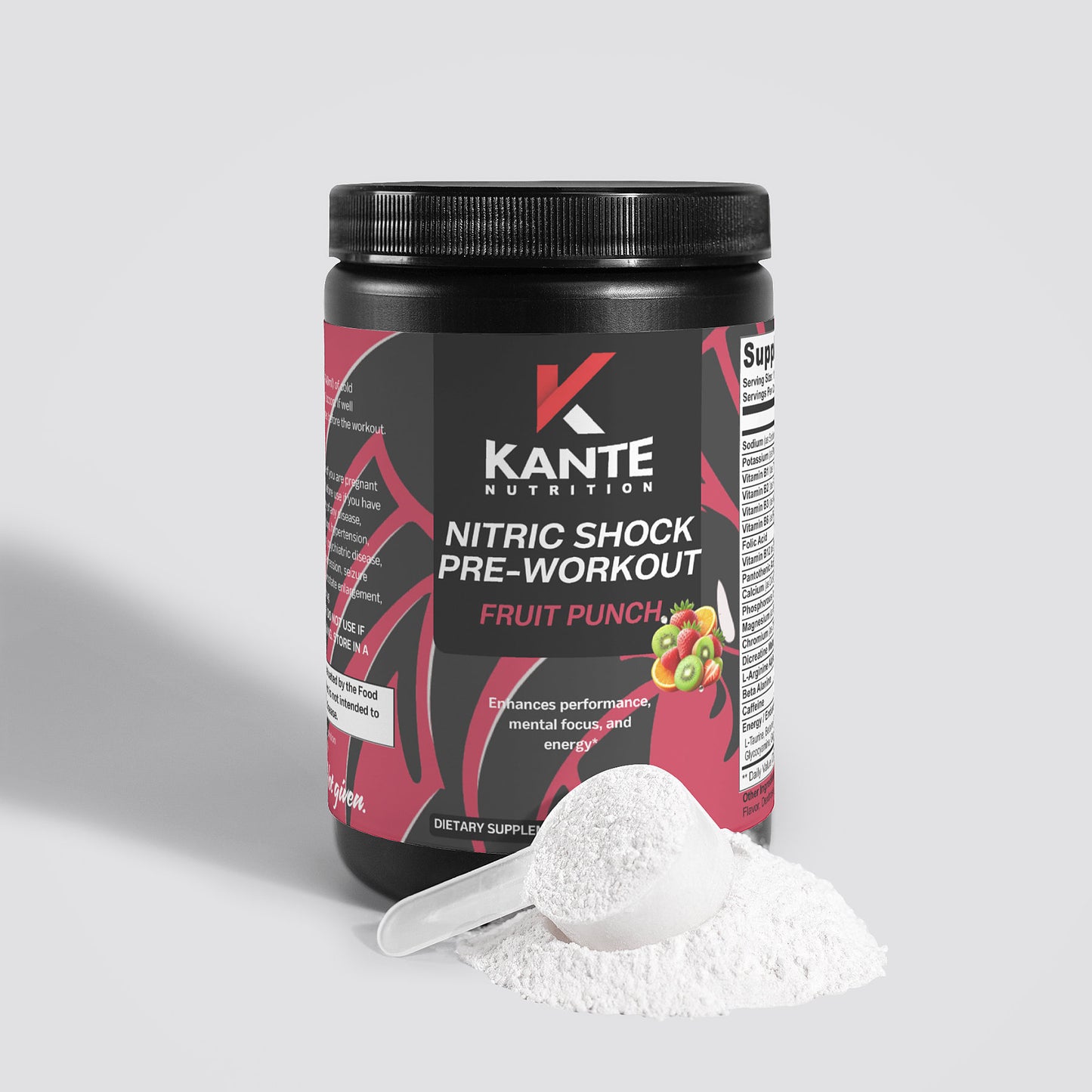 Nitric Shock Pre-Workout Powder (Fruit Punch)