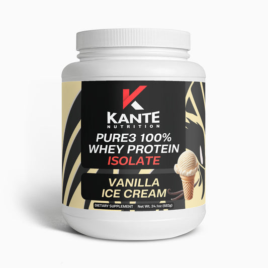 Pure3 100% Whey Protein Isolate (Vanilla Ice Cream)