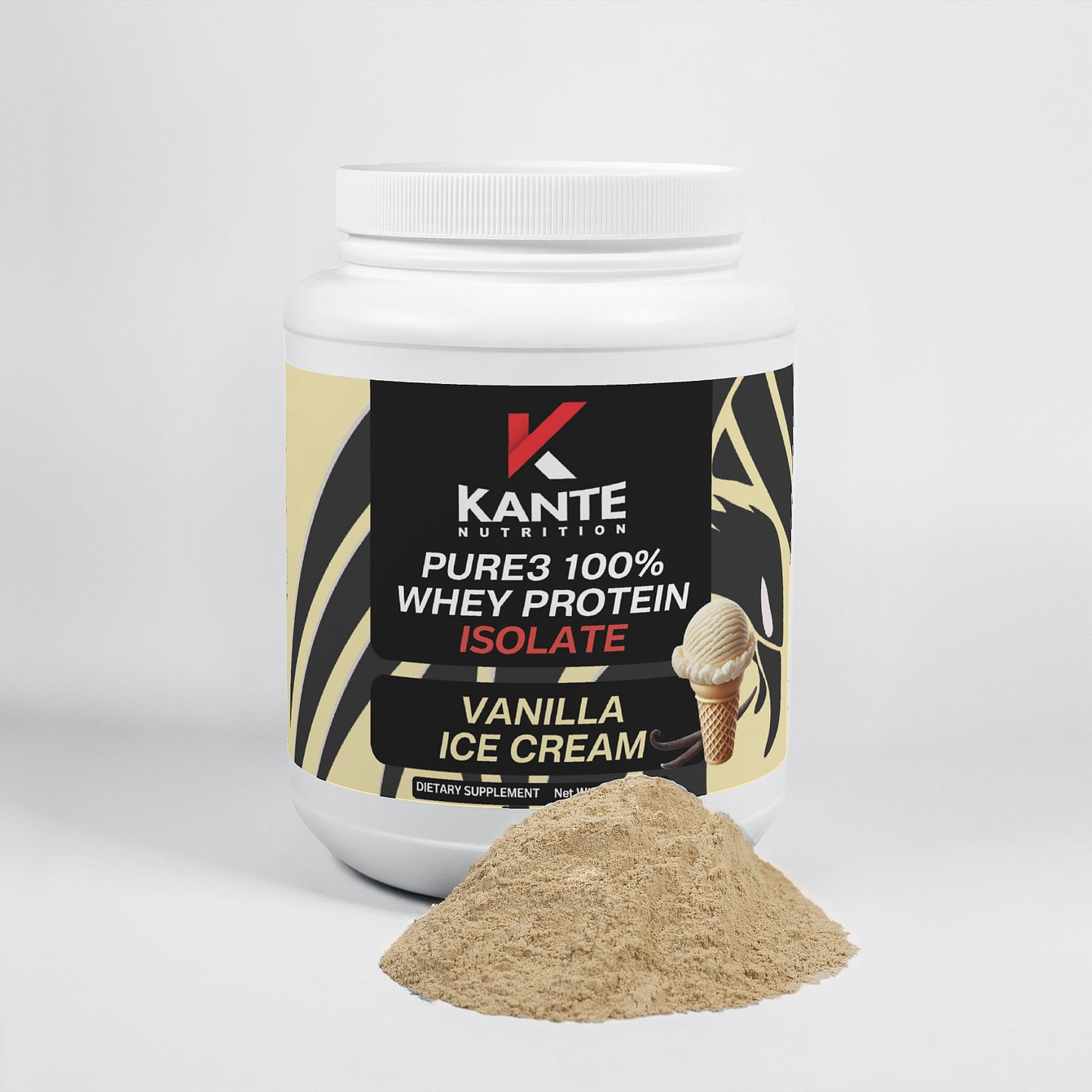 Pure3 100% Whey Protein Isolate (Vanilla Ice Cream)